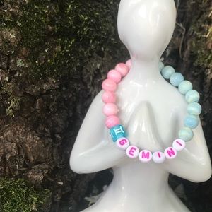 Gemini crystal bead bracelet